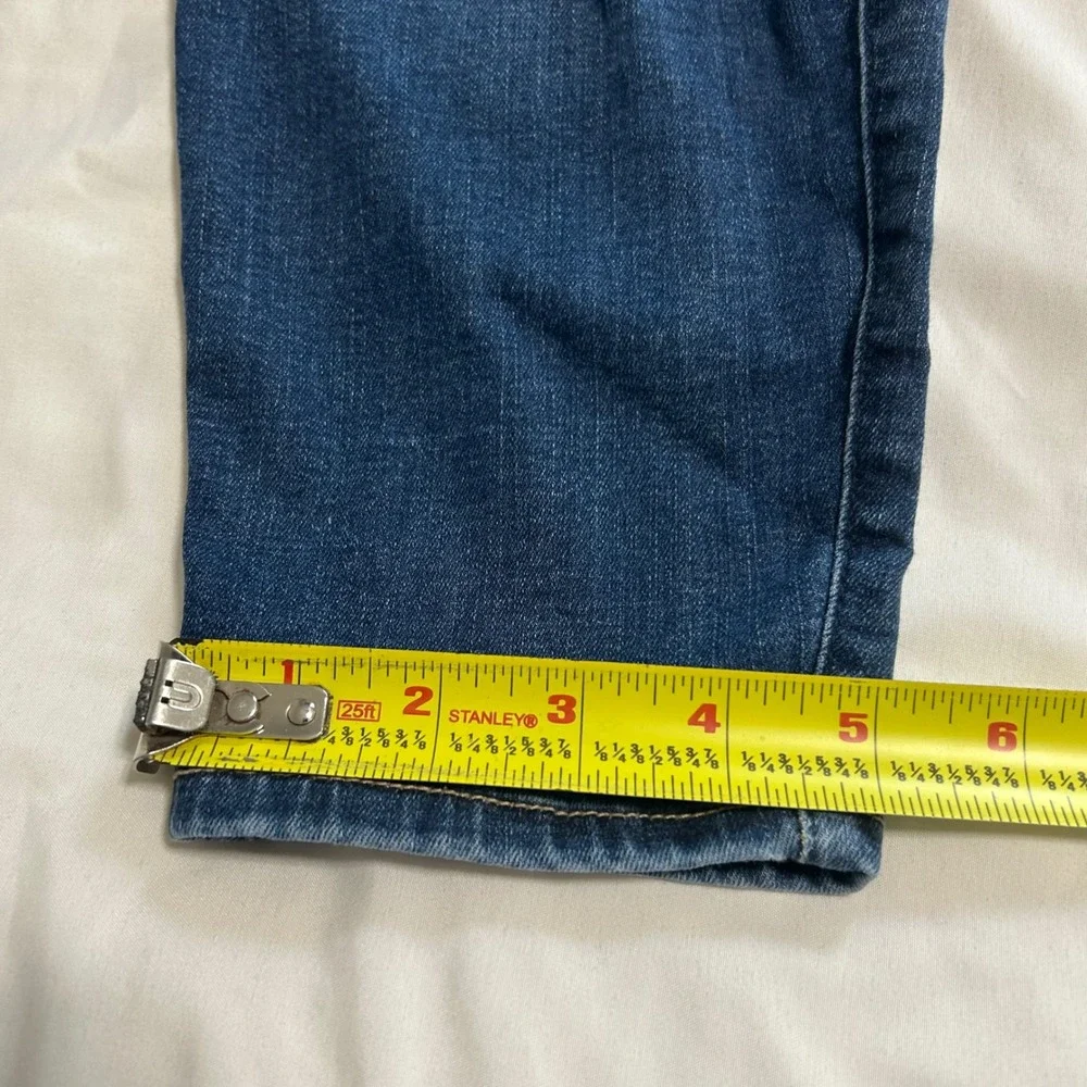 Abercrombie Kids High Rise‎ Mini Mom Jean Distressed Blue Denim Size 13/14